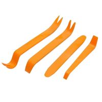 Ściągacze klucze narzędzia do demontażu tapicerki 4 sztuki pomarańczowe