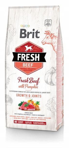 BRIT FRESH BEEF PUPPY LARGE 12KG zdjęcie 2