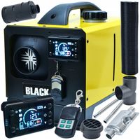 NAGRZEWNICA SPALINOWA OLEJOWA OGRZEWANIE WEBASTO olej 8KW 12V 230V Black