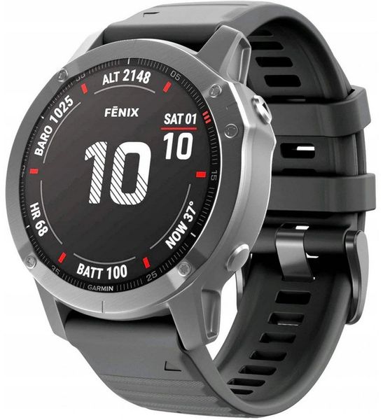 CZARNY Pasek Garmin FENIX 6X PRO QuickFit 26mm zdjęcie 3