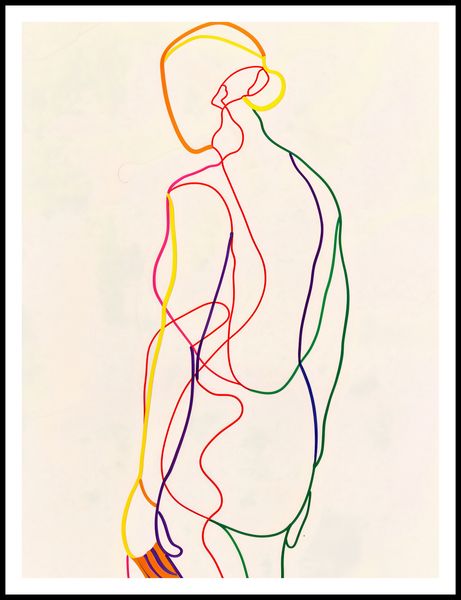 Plakat 75x100cm Tęczowy Zarys zdjęcie 3