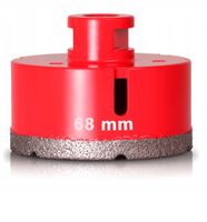 WIERTŁO DO GRESU 68 mm. M14 DIAMENTOWA OTWORNICA GLAZURY PŁYTEK KORONKA M14