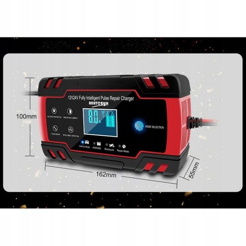 Prostownik Automatyczny Samochodowy Z Funkjcą Naprawy Akumulatora 12 24V na Arena.pl