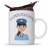 Kubek Prezent Dla Najlepszej Policjantki Z Nadrukiem Ze Zdjęciem