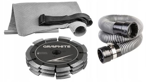 GRAPHITE BRUZDOWNICA 2400W TARCZA 150x22.2mm + OSPRZĘT 59G371 CIĘCIE 43mm na Arena.pl