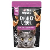 karma mokra dla kota kawałki mięsa kurczak krewetki pan mięsko 85g bez zbóż