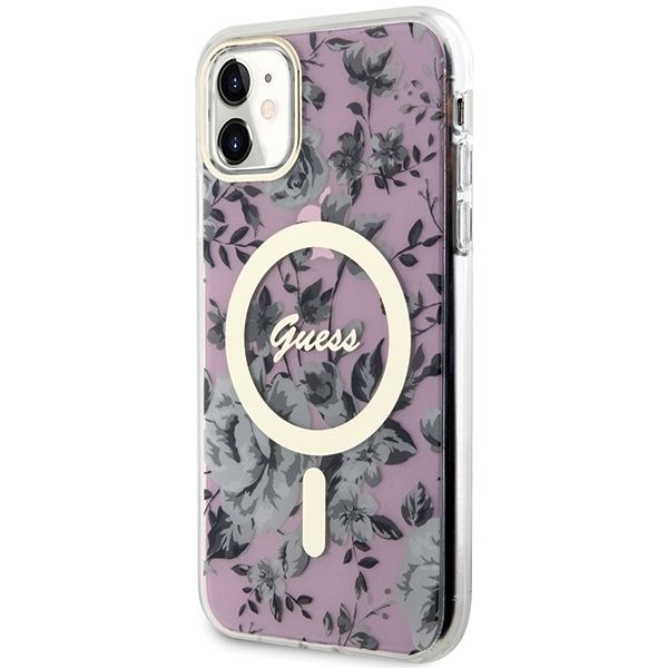 Etui Guess do iPhone 11, iPhone XR, Różowy, MagSafe zdjęcie 2