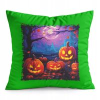 PODUSZKA ZIELONA PREZENT - HALLOWEEN
