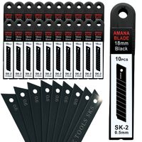 ZESTAW 200x OSTRZA DO NOŻA PREMIUM WYMIENNE ŁAMANE 18mm 200szt DO