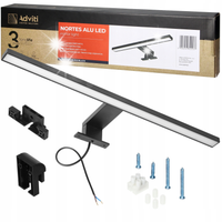 Kinkiet Łazienkowy LED Lampa Nad Lustro 18W 100cm 4000K Aluminium CZARNY