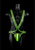 ouch! glow in the dark uprząż na ciało s/m fluorescencyjna regulowana