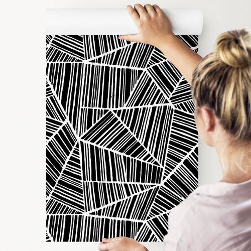 Tapeta Czarno - Białe Wzory Geometryczne na Arena.pl