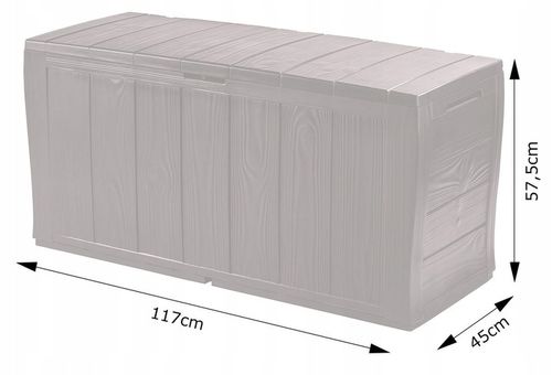 Keter Skrzynia ogrodowa na taras SHERWOOD 270l na Arena.pl
