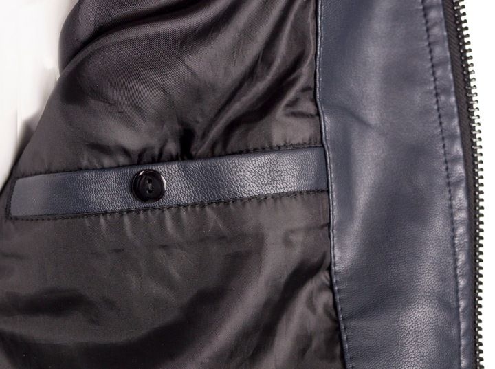 MĘSKA KURTKA SKÓRZANA GRANAT r.XXL REFREE A1406C-1 zdjęcie 8