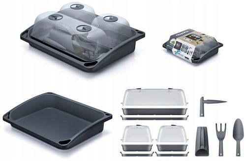 MINI SZKLARNIA ROZSADNIK DO WYSIEWU SADZONEK ZESTAW STARTOWY NARZĘDZIA na Arena.pl