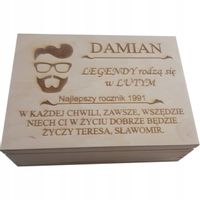 Pudełko Drewniane dla Mężczyzny dla Chłopaka dla Taty dla  Wujka