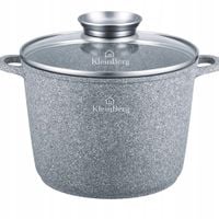 DUŻY WYSOKI GARNEK MARMURKOWY BRYTFANNA 32CM 15L INDUKCJA KlönBerg