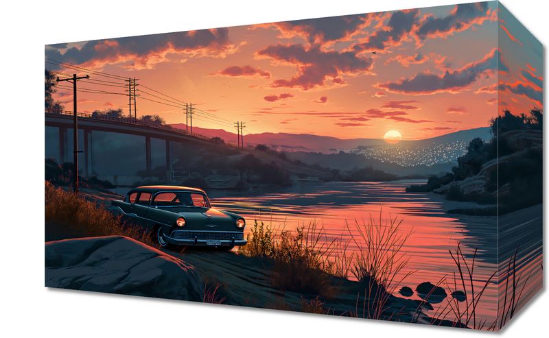 Obraz 30x20cm Zachód Przy Klasyku zdjęcie 1