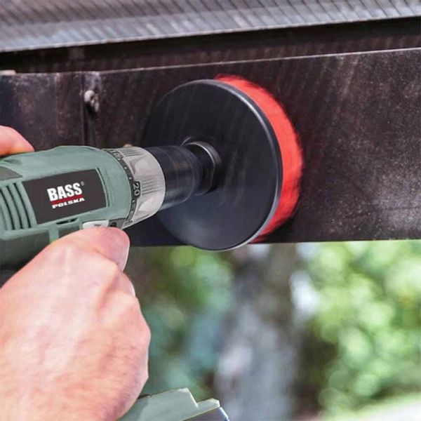 ZESTAW 3 X SZCZOTKA DO FELG NYLONOWA NA WIERTARKĘ zdjęcie 4