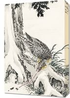 Obraz 40x60cm  Great Tit 2, Kashu Japoński Vintage do Salonu