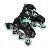 Rolki kauczukowe na aluminiowej płozie NILS EXTREME regulowane 38-41 ABEC-7