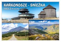 Karkonosze Śnieżka - magnes szklany