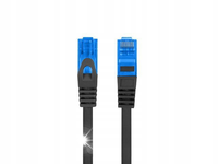 LANBERG PATCHCORD S/FTP KAT.6A 15M CZARNY LSZH CCA (FLUKE PASSED)