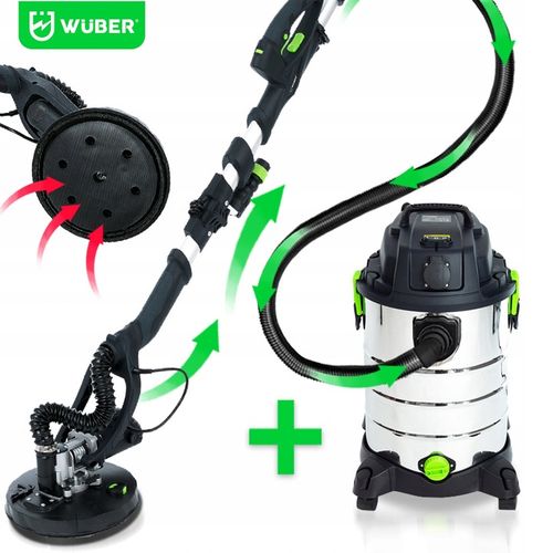 SZLIFIERKA ŻYRAFA DO GIPSU GŁADZI TYNKU LED DWIE GŁOWICE PAPIER X24 na Arena.pl