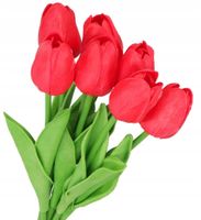 TULIPANY BUKIET TULIPANÓW GUMOWANE GUMOWE SILIKONOWE JAK ŻYWE