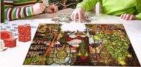 Kalendarz adwentowy dla dzieci puzzle Św. Mikołaj z listem 1008 elementów