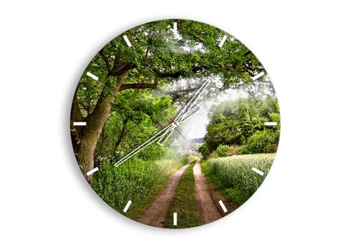 Zegar Ścienny - Las Pole Droga - 60X60 Cm - C3Ar60X60-2637 na Arena.pl