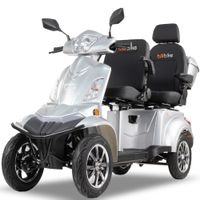 Skuter elektryczny BILI BIKE SHINO QUADRO DOPPIO GEL, 25km/h srebrny