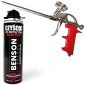 PISTOLET METALOWY DO PIANKI MONTAŻOWEJ PUR PIANO-KLEJU + CZYŚCIK