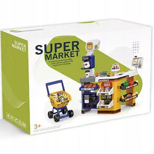 SUPERMARKET SKLEP OBROTOWA KASA dla Dzieci LODÓWKA KOSZYK MATADI na Arena.pl