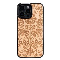 drewniane etui bewood do iphone 16 pro max polski folk aniegre