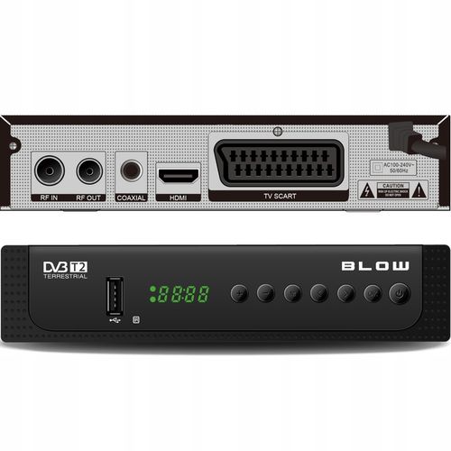 TUNER DEKODER DVB-T2 TV NAZIEMNEJ H.265 HEVC FULL HD USB HDMI BATERIE na Arena.pl