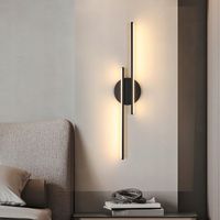 LAMPA LED KINKIET ŚCIENNY CZARNA NOWOCZESNA SALONU KORYTARZ 24W 3000K 60CM
