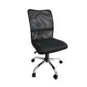 Fotel biurowy, obrotowy mikrosiatka, czarny siatka M