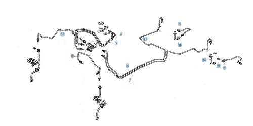 Honda Civic Vi MB2 MB3 Zestaw Przewodów Hamulcowych Stalowych W Otulinie na Arena.pl