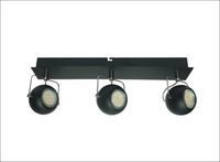 Tony listwa 3x3W LED GU10 czarny matowy