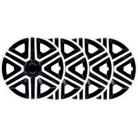 4x Kołpaki 14 NRM ACTION BIAŁO CZARNE TUNING