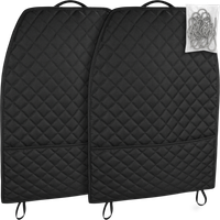 2x Osłona Na Tył Fotela Pikowana Z Kieszenią Mata Ochronna Pokrowiec Tyłu