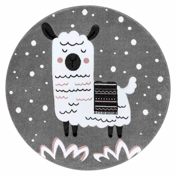 RUG/LU/TINIES/LAMA/GREY/R140 zdjęcie 1