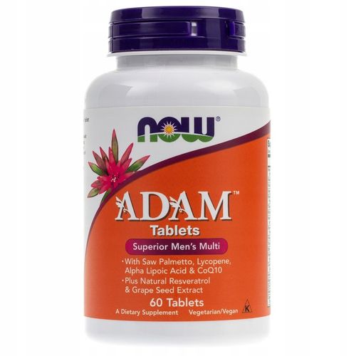 NOW FOODS USA ADAM 60T MULTIWITAMINA WITAMINY MINERAŁY na Arena.pl