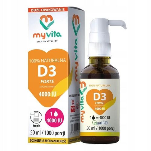MyVita Witamina D3 4000 IU krople 50 ml na Arena.pl