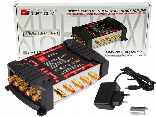Multiswitch Opticum OMS 5/8 PRO-TRQ do 8 tunerów na Arena.pl