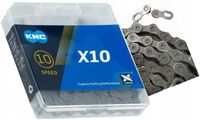 Łańcuch rowerowy KMC X10 X10.73 10s 114 ogniw ORYGINALNY BOX + SPINKA