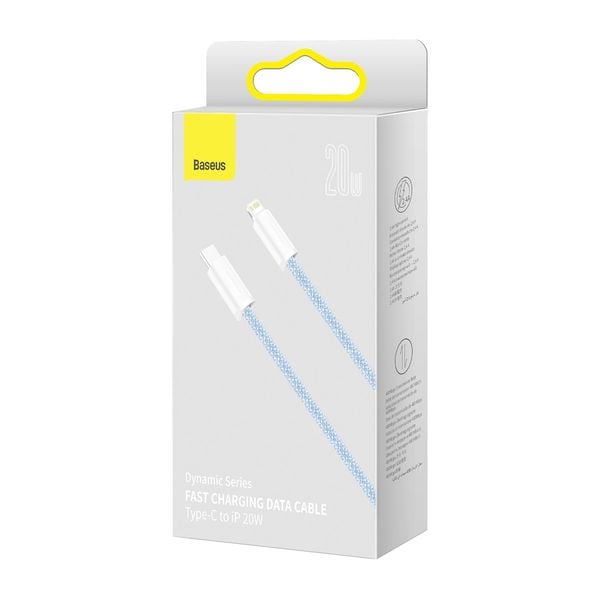 kabel usb-c do lightning baseus dynamic series, 20w, 1m (niebieski) zdjęcie 7