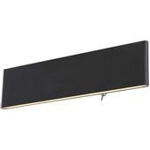 LAMPA ścienna SIEGFRIED 41751-12B Globo metalowa OPRAWA prostokątna LED 12W 3000K kinkiet czarny