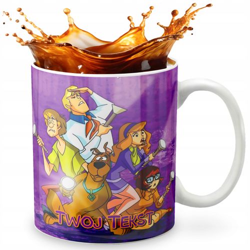 KUBEK 330ml GRAFIKA PREZENT ŚWIĘTA WZÓR - BAJKA SCOOBY DOO + IMIĘ na Arena.pl